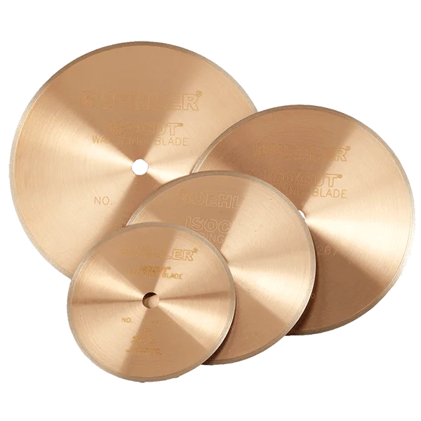 Continuous rim diamond blade for hard brittle materials